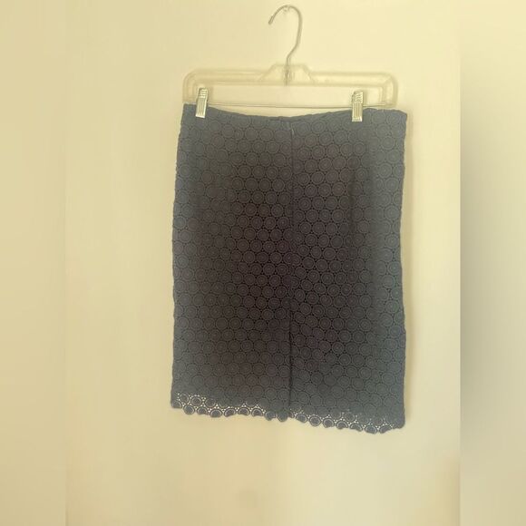 Cynthia Rowley navy lace skirt size 4 100% cotton - Picture 7 of 7